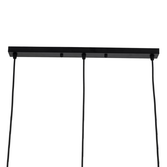 GLOBOSTAR® EIFFEL 61569 Vintage Κρεμαστό Φωτιστικό Οροφής με Ντουί 3 x E27 AC 220-240V IP20 - Μαύρο & Λευκό - Μ68 x Π25 x Υ130cm GLOBOSTAR® EIFFEL 61569 Vintage Κρεμαστό Φωτιστικό Οροφής με Ντουί 3 x E27 AC 220-240V IP20 - Μαύρο & Λευκό - Μ68 x Π25 x Υ130cm