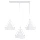 GLOBOSTAR® EIFFEL 61570 Vintage Κρεμαστό Φωτιστικό Οροφής με Ντουί 3 x E27 AC 220-240V IP20 - Λευκό - Μ68 x Π25 x Υ130cm