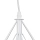 GLOBOSTAR® EIFFEL 61570 Vintage Κρεμαστό Φωτιστικό Οροφής με Ντουί 3 x E27 AC 220-240V IP20 - Λευκό - Μ68 x Π25 x Υ130cm