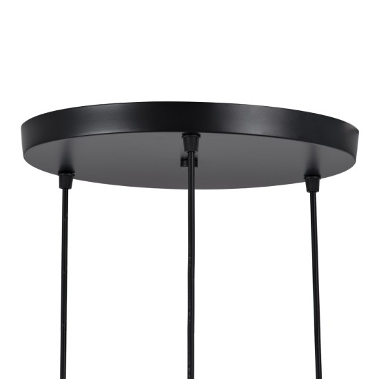 GLOBOSTAR® AVA 61572 Μοντέρνο Κρεμαστό Φωτιστικό Οροφής με Ντουί 3 x E27 AC 220-240V IP20 - Μαύρο & Μπεζ - Μ35 x Π35 x Υ130cm GLOBOSTAR® AVA 61572 Μοντέρνο Κρεμαστό Φωτιστικό Οροφής με Ντουί 3 x E27 AC 220-240V IP20 - Μαύρο & Μπεζ - Μ35 x Π35 x Υ130cm