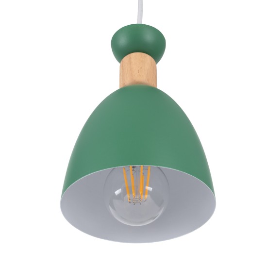 GLOBOSTAR® AVA 61575 Μοντέρνο Κρεμαστό Φωτιστικό Οροφής με Ντουί 3 x E27 AC 220-240V IP20 - Πράσινο & Μπεζ - Μ35 x Π35 x Υ130cm GLOBOSTAR® AVA 61575 Μοντέρνο Κρεμαστό Φωτιστικό Οροφής με Ντουί 3 x E27 AC 220-240V IP20 - Πράσινο & Μπεζ - Μ35 x Π35 x Υ130cm