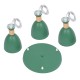 GLOBOSTAR® AVA 61575 Μοντέρνο Κρεμαστό Φωτιστικό Οροφής με Ντουί 3 x E27 AC 220-240V IP20 - Πράσινο & Μπεζ - Μ35 x Π35 x Υ130cm GLOBOSTAR® AVA 61575 Μοντέρνο Κρεμαστό Φωτιστικό Οροφής με Ντουί 3 x E27 AC 220-240V IP20 - Πράσινο & Μπεζ - Μ35 x Π35 x Υ130cm