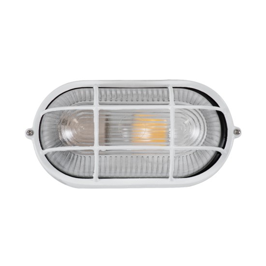 GLOBOSTAR® BOATLIGHT 61582 Vintage Φωτιστικό Καραβοχελώνα Τοίχου & Οροφής με Ντουί 1 x E27 AC 220-240V Αδιάβροχο IP65 - Λευκό Ματ - Μ21 x Π10.4 x Υ9cm GLOBOSTAR® BOATLIGHT 61582 Vintage Φωτιστικό Καραβοχελώνα Τοίχου & Οροφής με Ντουί 1 x E27 AC 220-240V Αδιάβροχο IP65 - Λευκό Ματ - Μ21 x Π10.4 x Υ9cm