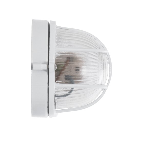 GLOBOSTAR® BOATLIGHT 61582 Vintage Φωτιστικό Καραβοχελώνα Τοίχου & Οροφής με Ντουί 1 x E27 AC 220-240V Αδιάβροχο IP65 - Λευκό Ματ - Μ21 x Π10.4 x Υ9cm GLOBOSTAR® BOATLIGHT 61582 Vintage Φωτιστικό Καραβοχελώνα Τοίχου & Οροφής με Ντουί 1 x E27 AC 220-240V Αδιάβροχο IP65 - Λευκό Ματ - Μ21 x Π10.4 x Υ9cm