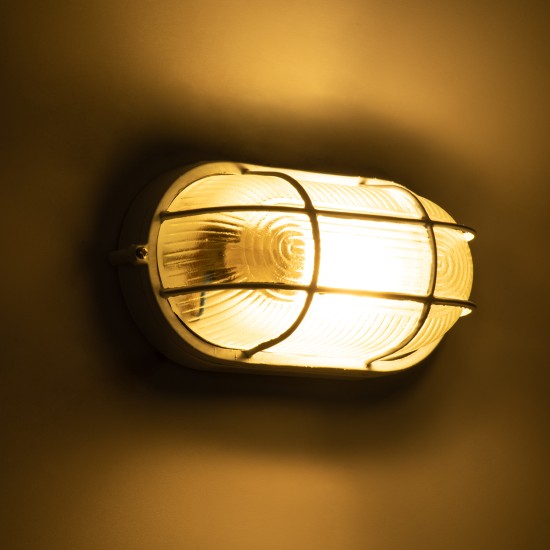 GLOBOSTAR® BOATLIGHT 61582 Vintage Φωτιστικό Καραβοχελώνα Τοίχου & Οροφής με Ντουί 1 x E27 AC 220-240V Αδιάβροχο IP65 - Λευκό Ματ - Μ21 x Π10.4 x Υ9cm GLOBOSTAR® BOATLIGHT 61582 Vintage Φωτιστικό Καραβοχελώνα Τοίχου & Οροφής με Ντουί 1 x E27 AC 220-240V Αδιάβροχο IP65 - Λευκό Ματ - Μ21 x Π10.4 x Υ9cm