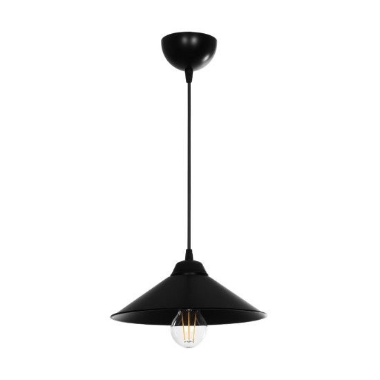 GLOBOSTAR® FONTE 203-0080 Μοντέρνο Κρεμαστό Φωτιστικό Οροφής με Ντουί 1 x E27 AC 220-240V IP20 - Μαύρο - Μ25.5 x Π25.5 x Υ10cm GLOBOSTAR® FONTE 203-0080 Μοντέρνο Κρεμαστό Φωτιστικό Οροφής με Ντουί 1 x E27 AC 220-240V IP20 - Μαύρο - Μ25.5 x Π25.5 x Υ10cm