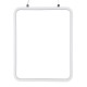 GLOBOSTAR® NEROBA 61303 Μοντέρνο Κρεμαστό Φωτιστικό Οροφής LED 18W 1980lm 360° AC 220-240V IP20 Ρυθμιζόμενο Λευκό CCT με On/Off 2700K/4500K/6000K - Lumileds SMD Chip - Λευκό Ματ - Μ29 x Π2 x Υ36cm - 3 Χρόνια Εγγύηση