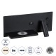 GLOBOSTAR® PALADIN 61351 Μοντέρνο Φωτιστικό Τοίχου - Απλίκα Ξενοδοχείου Reading Light με Φορτιστή USB 3A & Wireless 20W LED 6W 720lm 36° & 360° AC 220-240V IP20 Φυσικό Λευκό 4500K - Bridgelux COB Chip & TÜV SÜD Driver - Μαύρο Ματ - Μ30 x Π11 x