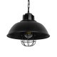 GLOBOSTAR® HARROW 01571 Vintage Κρεμαστό Φωτιστικό Οροφής με Ντουί 1 x E27 AC 220-240V IP20 - Μαύρο - Μ33 x Π33 x Υ28cm