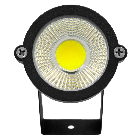 GLOBOSTAR® TREECOBO 75581 Φωτιστικό Σποτ για Φυτά - Δέντρα με Βάση Κήπου / Καρφωτό LED 10W 1200lm 35° DC 12-24V Αδιάβροχο IP67 Ψυχρό Λευκό 6000K Dimmable - Bridgelux COB Chip - Μαύρο - Μ6 x Π6 x Υ12.5cm - 2 Χρόνια Εγγύηση