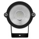 GLOBOSTAR® TREECOBO 75585 Φωτιστικό Σποτ για Φυτά - Δέντρα με Βάση Κήπου / Καρφωτό LED 10W 800lm 35° DC 12V Αδιάβροχο IP67 Κόκκινο Dimmable - Bridgelux COB Chip - Μαύρο - Μ6 x Π6 x Υ12.5cm - 2 Χρόνια Εγγύηση