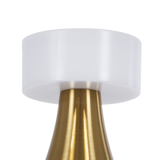 GloboStar® DOLLY 76470 Επαναφορτιζόμενο Επιτραπέζιο Φωτιστικό Πορτατίφ LED 1.5W 105lm 120° DC 5V IP44 CCT Ultra Θερμό 1500K - Φυσικό Λευκό 4500K - Ψυχρό Λευκό 6000K Dimmable Χρυσό & Λευκό Πλαστικό - Μ9 x Π9 x Υ21cm - 2 Χρόνια Εγγύηση GloboStar® DOLLY 76470 Επαναφορτιζόμενο Επιτραπέζιο Φωτιστικό Πορτατίφ LED 1.5W 105lm 120° DC 5V IP44 CCT Ultra Θερμό 1500K - Φυσικό Λευκό 4500K - Ψυχρό Λευκό 6000K Dimmable Χρυσό & Λευκό Πλαστικό - Μ9 x Π9 x Υ21cm - 2 Χρόνια Εγγύηση