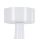 GloboStar® NANNA 76471 Επαναφορτιζόμενο Επιτραπέζιο Φωτιστικό Πορτατίφ LED 1.5W 105lm 120° DC 5V IP44 CCT Ultra Θερμό 1500K - Φυσικό Λευκό 4500K - Ψυχρό Λευκό 6000K Dimmable Λευκό Πλαστικό - Μ9 x Π9 x Υ21cm - 2 Χρόνια Εγγύηση