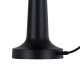 GloboStar® NANNA 76472 Επαναφορτιζόμενο Επιτραπέζιο Φωτιστικό Πορτατίφ LED 1.5W 105lm 120° DC 5V IP44 CCT Ultra Θερμό 1500K - Φυσικό Λευκό 4500K - Ψυχρό Λευκό 6000K Dimmable Μαύρο & Λευκό Πλαστικό - Μ9 x Π9 x Υ21cm - 2 Χρόνια Εγγύηση