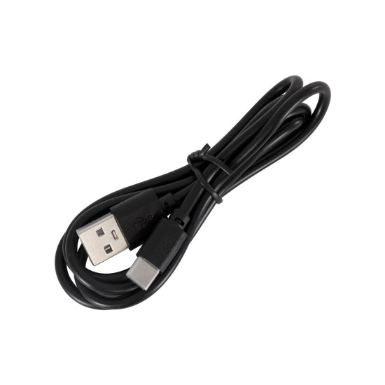 GloboStar® NANNA 76472 Επαναφορτιζόμενο Επιτραπέζιο Φωτιστικό Πορτατίφ LED 1.5W 105lm 120° DC 5V IP44 CCT Ultra Θερμό 1500K - Φυσικό Λευκό 4500K - Ψυχρό Λευκό 6000K Dimmable Μαύρο & Λευκό Πλαστικό - Μ9 x Π9 x Υ21cm - 2 Χρόνια Εγγύηση