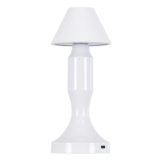 GloboStar® LUNNA 76476 Επαναφορτιζόμενο Επιτραπέζιο Φωτιστικό Πορτατίφ LED 1.5W 105lm 120° DC 5V IP44 CCT Ultra Θερμό 1500K - Φυσικό Λευκό 4500K - Ψυχρό Λευκό 6000K Dimmable Λευκό Πλαστικό - Μ9 x Π9 x Υ23cm- 2 Χρόνια Εγγύηση GloboStar® LUNNA 76476 Επαναφορτιζόμενο Επιτραπέζιο Φωτιστικό Πορτατίφ LED 1.5W 105lm 120° DC 5V IP44 CCT Ultra Θερμό 1500K - Φυσικό Λευκό 4500K - Ψυχρό Λευκό 6000K Dimmable Λευκό Πλαστικό - Μ9 x Π9 x Υ23cm- 2 Χρόνια Εγγύηση