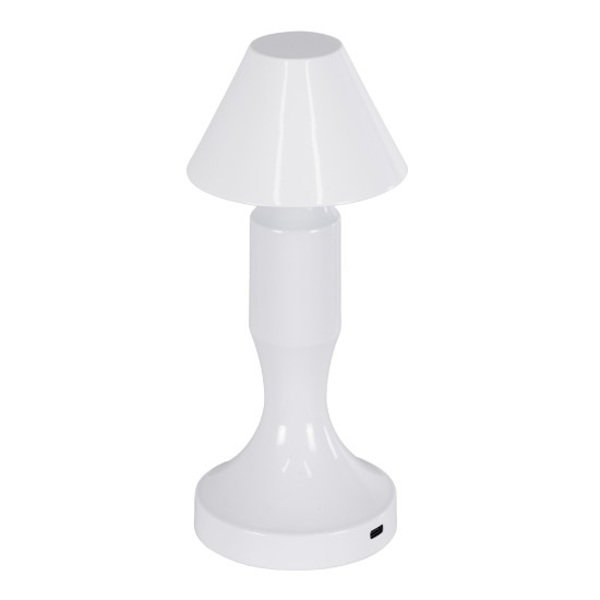 GloboStar® LUNNA 76476 Επαναφορτιζόμενο Επιτραπέζιο Φωτιστικό Πορτατίφ LED 1.5W 105lm 120° DC 5V IP44 CCT Ultra Θερμό 1500K - Φυσικό Λευκό 4500K - Ψυχρό Λευκό 6000K Dimmable Λευκό Πλαστικό - Μ9 x Π9 x Υ23cm- 2 Χρόνια Εγγύηση GloboStar® LUNNA 76476 Επαναφορτιζόμενο Επιτραπέζιο Φωτιστικό Πορτατίφ LED 1.5W 105lm 120° DC 5V IP44 CCT Ultra Θερμό 1500K - Φυσικό Λευκό 4500K - Ψυχρό Λευκό 6000K Dimmable Λευκό Πλαστικό - Μ9 x Π9 x Υ23cm- 2 Χρόνια Εγγύηση