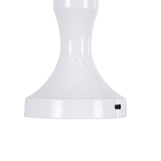 GloboStar® LUNNA 76476 Επαναφορτιζόμενο Επιτραπέζιο Φωτιστικό Πορτατίφ LED 1.5W 105lm 120° DC 5V IP44 CCT Ultra Θερμό 1500K - Φυσικό Λευκό 4500K - Ψυχρό Λευκό 6000K Dimmable Λευκό Πλαστικό - Μ9 x Π9 x Υ23cm- 2 Χρόνια Εγγύηση GloboStar® LUNNA 76476 Επαναφορτιζόμενο Επιτραπέζιο Φωτιστικό Πορτατίφ LED 1.5W 105lm 120° DC 5V IP44 CCT Ultra Θερμό 1500K - Φυσικό Λευκό 4500K - Ψυχρό Λευκό 6000K Dimmable Λευκό Πλαστικό - Μ9 x Π9 x Υ23cm- 2 Χρόνια Εγγύηση