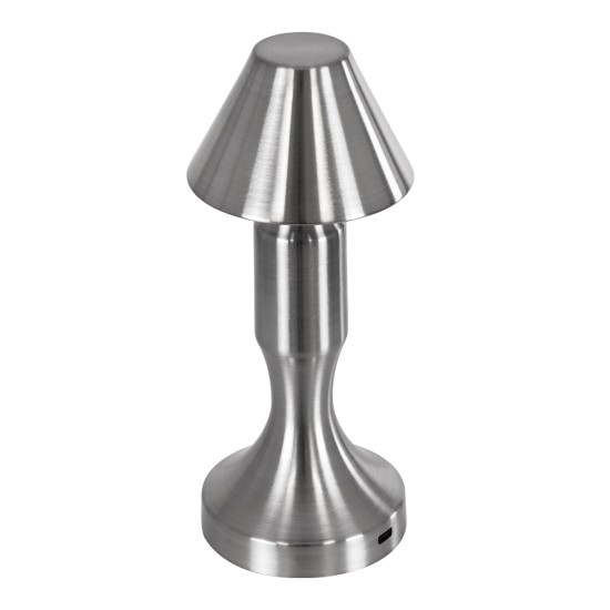 GloboStar® LUNNA 76478 Επαναφορτιζόμενο Επιτραπέζιο Φωτιστικό Πορτατίφ LED 1.5W 105lm 120° DC 5V IP44 CCT Ultra Θερμό 1500K - Φυσικό Λευκό 4500K - Ψυχρό Λευκό 6000K Dimmable Ασημί Πλαστικό - Μ9 x Π9 x Υ23cm - 2 Χρόνια Εγγύηση GloboStar® LUNNA 76478 Επαναφορτιζόμενο Επιτραπέζιο Φωτιστικό Πορτατίφ LED 1.5W 105lm 120° DC 5V IP44 CCT Ultra Θερμό 1500K - Φυσικό Λευκό 4500K - Ψυχρό Λευκό 6000K Dimmable Ασημί Πλαστικό - Μ9 x Π9 x Υ23cm - 2 Χρόνια Εγγύηση
