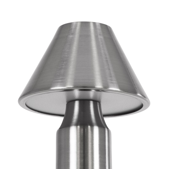 GloboStar® LUNNA 76478 Επαναφορτιζόμενο Επιτραπέζιο Φωτιστικό Πορτατίφ LED 1.5W 105lm 120° DC 5V IP44 CCT Ultra Θερμό 1500K - Φυσικό Λευκό 4500K - Ψυχρό Λευκό 6000K Dimmable Ασημί Πλαστικό - Μ9 x Π9 x Υ23cm - 2 Χρόνια Εγγύηση GloboStar® LUNNA 76478 Επαναφορτιζόμενο Επιτραπέζιο Φωτιστικό Πορτατίφ LED 1.5W 105lm 120° DC 5V IP44 CCT Ultra Θερμό 1500K - Φυσικό Λευκό 4500K - Ψυχρό Λευκό 6000K Dimmable Ασημί Πλαστικό - Μ9 x Π9 x Υ23cm - 2 Χρόνια Εγγύηση