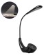 GLOBOSTAR® TEBLARO 76501 Μοντέρνο Επιτραπέζιο Φωτιστικό Γραφείου LED 2.8W 550lm 90° DC 5V με USB-C με Επαναφορτιζόμενη Μπαταρία Li-ion 3.7V 1x18650 1800mAh IP20 Φυσικό Λευκό 4500K - Sanan SMD Chip - Μαύρο - Μ15.5 x Π7.5 x Υ44.5cm - 2 Χρόνια Εγγύηση