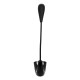 GLOBOSTAR® TEBLARO 76501 Μοντέρνο Επιτραπέζιο Φωτιστικό Γραφείου LED 2.8W 550lm 90° DC 5V με USB-C με Επαναφορτιζόμενη Μπαταρία Li-ion 3.7V 1x18650 1800mAh IP20 Φυσικό Λευκό 4500K - Sanan SMD Chip - Μαύρο - Μ15.5 x Π7.5 x Υ44.5cm - 2 Χρόνια Εγγύηση