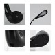GLOBOSTAR® TEBLARO 76501 Μοντέρνο Επιτραπέζιο Φωτιστικό Γραφείου LED 2.8W 550lm 90° DC 5V με USB-C με Επαναφορτιζόμενη Μπαταρία Li-ion 3.7V 1x18650 1800mAh IP20 Φυσικό Λευκό 4500K - Sanan SMD Chip - Μαύρο - Μ15.5 x Π7.5 x Υ44.5cm - 2 Χρόνια Εγγύηση