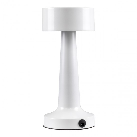 GloboStar® BELLA 76502 Επαναφορτιζόμενο Επιτραπέζιο Φωτιστικό Πορτατίφ LED 1.5W 105lm 120° DC 5V IP44 Θερμό Λευκό 2700K Dimmable Λευκό Αλουμίνιο - Μ9 x Π9 x Υ21cm - 2 Xρόνια Εγγύηση GloboStar® BELLA 76502 Επαναφορτιζόμενο Επιτραπέζιο Φωτιστικό Πορτατίφ LED 1.5W 105lm 120° DC 5V IP44 Θερμό Λευκό 2700K Dimmable Λευκό Αλουμίνιο - Μ9 x Π9 x Υ21cm - 2 Xρόνια Εγγύηση