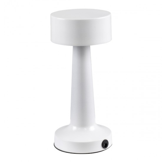 GloboStar® BELLA 76502 Επαναφορτιζόμενο Επιτραπέζιο Φωτιστικό Πορτατίφ LED 1.5W 105lm 120° DC 5V IP44 Θερμό Λευκό 2700K Dimmable Λευκό Αλουμίνιο - Μ9 x Π9 x Υ21cm - 2 Xρόνια Εγγύηση GloboStar® BELLA 76502 Επαναφορτιζόμενο Επιτραπέζιο Φωτιστικό Πορτατίφ LED 1.5W 105lm 120° DC 5V IP44 Θερμό Λευκό 2700K Dimmable Λευκό Αλουμίνιο - Μ9 x Π9 x Υ21cm - 2 Xρόνια Εγγύηση