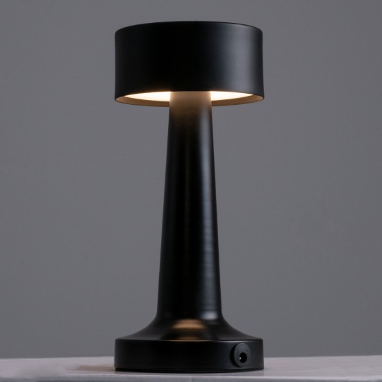 GloboStar® BELLA 76503 Επαναφορτιζόμενο Επιτραπέζιο Φωτιστικό Πορτατίφ LED 1.5W 105lm 120° DC 5V IP44 Θερμό Λευκό 2700K Dimmable Μαύρο Αλουμίνιο - Μ9 x Π9 x Υ21cm - 2 Xρόνια Εγγύηση GloboStar® BELLA 76503 Επαναφορτιζόμενο Επιτραπέζιο Φωτιστικό Πορτατίφ LED 1.5W 105lm 120° DC 5V IP44 Θερμό Λευκό 2700K Dimmable Μαύρο Αλουμίνιο - Μ9 x Π9 x Υ21cm - 2 Xρόνια Εγγύηση