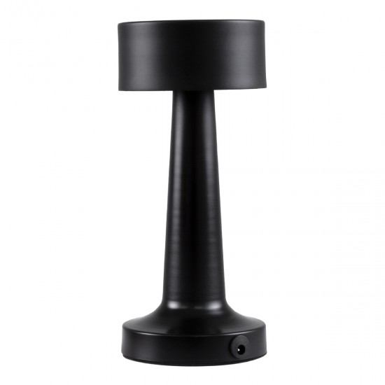 GloboStar® BELLA 76503 Επαναφορτιζόμενο Επιτραπέζιο Φωτιστικό Πορτατίφ LED 1.5W 105lm 120° DC 5V IP44 Θερμό Λευκό 2700K Dimmable Μαύρο Αλουμίνιο - Μ9 x Π9 x Υ21cm - 2 Xρόνια Εγγύηση GloboStar® BELLA 76503 Επαναφορτιζόμενο Επιτραπέζιο Φωτιστικό Πορτατίφ LED 1.5W 105lm 120° DC 5V IP44 Θερμό Λευκό 2700K Dimmable Μαύρο Αλουμίνιο - Μ9 x Π9 x Υ21cm - 2 Xρόνια Εγγύηση