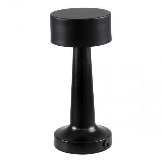 GloboStar® BELLA 76503 Επαναφορτιζόμενο Επιτραπέζιο Φωτιστικό Πορτατίφ LED 1.5W 105lm 120° DC 5V IP44 Θερμό Λευκό 2700K Dimmable Μαύρο Αλουμίνιο - Μ9 x Π9 x Υ21cm - 2 Xρόνια Εγγύηση GloboStar® BELLA 76503 Επαναφορτιζόμενο Επιτραπέζιο Φωτιστικό Πορτατίφ LED 1.5W 105lm 120° DC 5V IP44 Θερμό Λευκό 2700K Dimmable Μαύρο Αλουμίνιο - Μ9 x Π9 x Υ21cm - 2 Xρόνια Εγγύηση