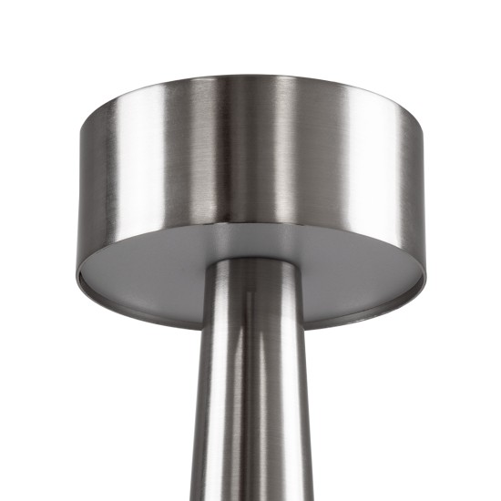 GloboStar® BELLA 76504 Επαναφορτιζόμενο Επιτραπέζιο Φωτιστικό Πορτατίφ LED 1.5W 105lm 120° DC 5V IP44 Θερμό Λευκό 2700K Dimmable Ασημί Αλουμίνιο - Μ9 x Π9 x Υ21cm - 2 Xρόνια Εγγύηση GloboStar® BELLA 76504 Επαναφορτιζόμενο Επιτραπέζιο Φωτιστικό Πορτατίφ LED 1.5W 105lm 120° DC 5V IP44 Θερμό Λευκό 2700K Dimmable Ασημί Αλουμίνιο - Μ9 x Π9 x Υ21cm - 2 Xρόνια Εγγύηση