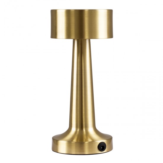 GloboStar® BELLA 76506 Επαναφορτιζόμενο Επιτραπέζιο Φωτιστικό Πορτατίφ LED 1.5W 105lm 120° DC 5V IP44 Θερμό Λευκό 2700K Dimmable Χρυσό Αλουμίνιο - Μ9 x Π9 x Υ21cm - 2 Xρόνια Εγγύηση GloboStar® BELLA 76506 Επαναφορτιζόμενο Επιτραπέζιο Φωτιστικό Πορτατίφ LED 1.5W 105lm 120° DC 5V IP44 Θερμό Λευκό 2700K Dimmable Χρυσό Αλουμίνιο - Μ9 x Π9 x Υ21cm - 2 Xρόνια Εγγύηση