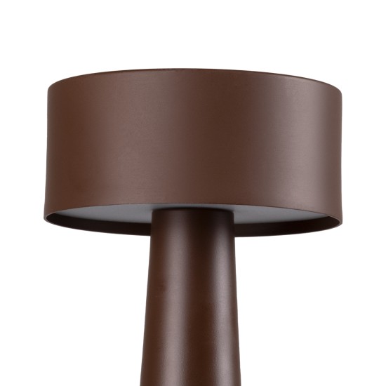 GloboStar® BELLA 76507 Επαναφορτιζόμενο Επιτραπέζιο Φωτιστικό Πορτατίφ LED 1.5W 105lm 120° DC 5V IP44 Θερμό Λευκό 2700K Dimmable Καφέ Αλουμίνιο - Μ9 x Π9 x Υ21cm - 2 Xρόνια Εγγύηση GloboStar® BELLA 76507 Επαναφορτιζόμενο Επιτραπέζιο Φωτιστικό Πορτατίφ LED 1.5W 105lm 120° DC 5V IP44 Θερμό Λευκό 2700K Dimmable Καφέ Αλουμίνιο - Μ9 x Π9 x Υ21cm - 2 Xρόνια Εγγύηση