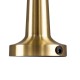 GloboStar® COCO 76512 Επαναφορτιζόμενο Επιτραπέζιο Φωτιστικό Πορτατίφ LED 1.5W 105lm 120° DC 5V IP44 Θερμό Λευκό 2700K Dimmable Χρυσό Αλουμίνιο - Μ10 x Π10 x Υ22cm - 2 Xρόνια Εγγύηση