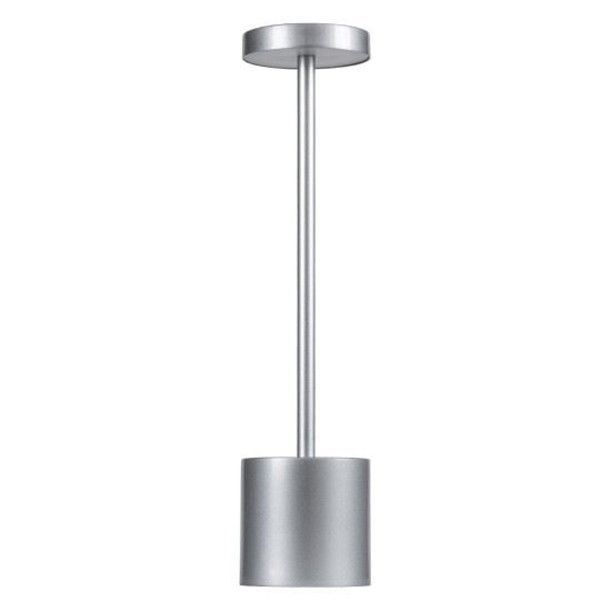 GloboStar® JOJO 76521 Επαναφορτιζόμενο Επιτραπέζιο Φωτιστικό Πορτατίφ LED 1.5W 105lm 120° DC 5V IP44 CCT Ultra Θερμό 1500K - Φυσικό Λευκό 4500K - Ψυχρό Λευκό 6000K Dimmable Ασημί Αλουμίνιο - Μ8 x Π8 x Υ34cm - 2 Χρόνια Εγγύηση GloboStar® JOJO 76521 Επαναφορτιζόμενο Επιτραπέζιο Φωτιστικό Πορτατίφ LED 1.5W 105lm 120° DC 5V IP44 CCT Ultra Θερμό 1500K - Φυσικό Λευκό 4500K - Ψυχρό Λευκό 6000K Dimmable Ασημί Αλουμίνιο - Μ8 x Π8 x Υ34cm - 2 Χρόνια Εγγύηση