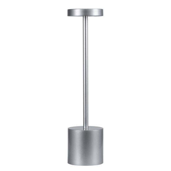 GloboStar® JOJO 76521 Επαναφορτιζόμενο Επιτραπέζιο Φωτιστικό Πορτατίφ LED 1.5W 105lm 120° DC 5V IP44 CCT Ultra Θερμό 1500K - Φυσικό Λευκό 4500K - Ψυχρό Λευκό 6000K Dimmable Ασημί Αλουμίνιο - Μ8 x Π8 x Υ34cm - 2 Χρόνια Εγγύηση GloboStar® JOJO 76521 Επαναφορτιζόμενο Επιτραπέζιο Φωτιστικό Πορτατίφ LED 1.5W 105lm 120° DC 5V IP44 CCT Ultra Θερμό 1500K - Φυσικό Λευκό 4500K - Ψυχρό Λευκό 6000K Dimmable Ασημί Αλουμίνιο - Μ8 x Π8 x Υ34cm - 2 Χρόνια Εγγύηση