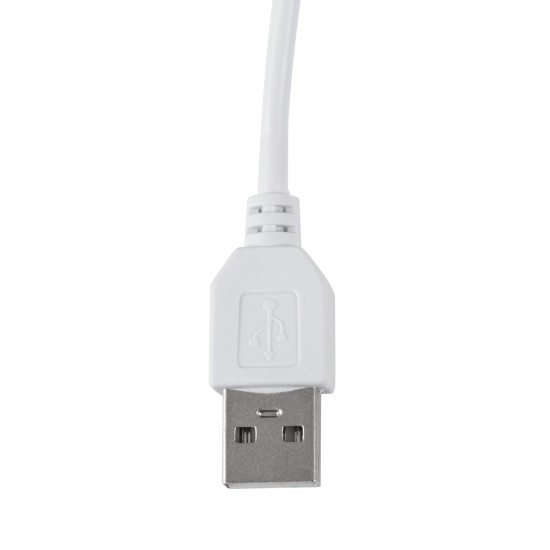 GLOBOSTAR® ONO 76531 Μοντέρνο Επιτραπέζιο Φωτιστικό Γραφείου με Ασύρματη Φόρτιση 10W 2A LED 5W 500lm 180° DC 5V με USB IP20 Ρυθμιζόμενο Λευκό CCT με Αφή 2700K/4500K/6000K Dimmable - Sanan SMD Chip - Λευκό - Μ25 x Π10.5 x Υ35.5cm - 2 Χρόνια Εγγύηση