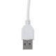 GLOBOSTAR® ONO 76531 Μοντέρνο Επιτραπέζιο Φωτιστικό Γραφείου με Ασύρματη Φόρτιση 10W 2A LED 5W 500lm 180° DC 5V με USB IP20 Ρυθμιζόμενο Λευκό CCT με Αφή 2700K/4500K/6000K Dimmable - Sanan SMD Chip - Λευκό - Μ25 x Π10.5 x Υ35.5cm - 2 Χρόνια Εγγύηση