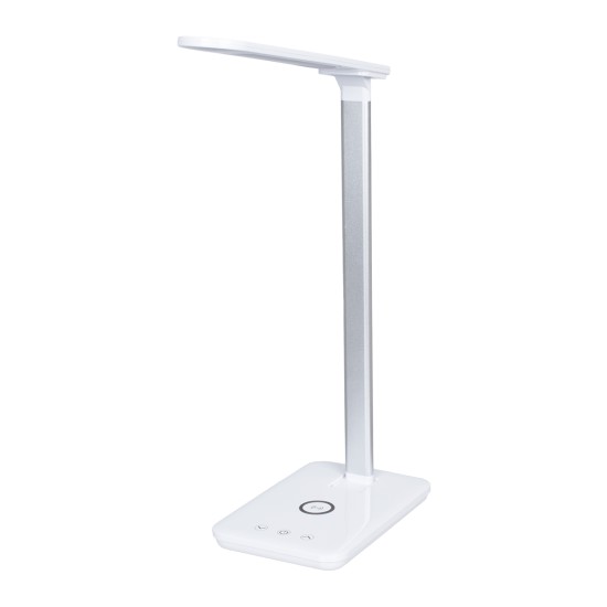 GLOBOSTAR® ONO 76532 Μοντέρνο Επιτραπέζιο Φωτιστικό Γραφείου με Ασύρματη Φόρτιση 10W 2A LED 3.5W 350lm 90° DC 5V με USB-C IP20 Ρυθμιζόμενο Λευκό CCT με Αφή 2700K/4500K/6000K Dimmable - Sanan SMD Chip - Λευκό - Μ18 x Π12 x Υ36cm - 2 Χρόνια Εγγύηση GLOBOSTAR® ONO 76532 Μοντέρνο Επιτραπέζιο Φωτιστικό Γραφείου με Ασύρματη Φόρτιση 10W 2A LED 3.5W 350lm 90° DC 5V με USB-C IP20 Ρυθμιζόμενο Λευκό CCT με Αφή 2700K/4500K/6000K Dimmable - Sanan SMD Chip - Λευκό - Μ18 x Π12 x Υ36cm - 2 Χρόνια Εγγύηση