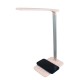 GLOBOSTAR® ONO 76533 Μοντέρνο Επιτραπέζιο Φωτιστικό Γραφείου με Ασύρματη Φόρτιση 10W 2A LED 3.5W 350lm 90° DC 5V με USB-C IP20 Ρυθμιζόμενο Λευκό CCT με Αφή 2700K/4500K/6000K Dimmable - Sanan SMD Chip - Μαύρο - Μ18 x Π12 x Υ36cm - 2 Χρόνια Εγγύηση