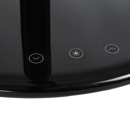GLOBOSTAR® ONO 76533 Μοντέρνο Επιτραπέζιο Φωτιστικό Γραφείου με Ασύρματη Φόρτιση 10W 2A LED 3.5W 350lm 90° DC 5V με USB-C IP20 Ρυθμιζόμενο Λευκό CCT με Αφή 2700K/4500K/6000K Dimmable - Sanan SMD Chip - Μαύρο - Μ18 x Π12 x Υ36cm - 2 Χρόνια Εγγύηση