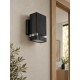 GLOBOSTAR® QUATRO 77896 Μοντέρνο Φωτιστικό Τοίχου - Απλίκα με Ντουί 1 x GU10 AC 220-240V Αδιάβροχο IP65 - Μαύρο Ματ - Μ11 x Π13 x Υ17.5cm GLOBOSTAR® QUATRO 77896 Μοντέρνο Φωτιστικό Τοίχου - Απλίκα με Ντουί 1 x GU10 AC 220-240V Αδιάβροχο IP65 - Μαύρο Ματ - Μ11 x Π13 x Υ17.5cm