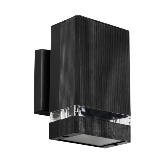 GLOBOSTAR® QUATRO 77896 Μοντέρνο Φωτιστικό Τοίχου - Απλίκα με Ντουί 1 x GU10 AC 220-240V Αδιάβροχο IP65 - Μαύρο Ματ - Μ11 x Π13 x Υ17.5cm GLOBOSTAR® QUATRO 77896 Μοντέρνο Φωτιστικό Τοίχου - Απλίκα με Ντουί 1 x GU10 AC 220-240V Αδιάβροχο IP65 - Μαύρο Ματ - Μ11 x Π13 x Υ17.5cm