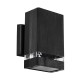 GLOBOSTAR® QUATRO 77896 Μοντέρνο Φωτιστικό Τοίχου - Απλίκα με Ντουί 1 x GU10 AC 220-240V Αδιάβροχο IP65 - Μαύρο Ματ - Μ11 x Π13 x Υ17.5cm GLOBOSTAR® QUATRO 77896 Μοντέρνο Φωτιστικό Τοίχου - Απλίκα με Ντουί 1 x GU10 AC 220-240V Αδιάβροχο IP65 - Μαύρο Ματ - Μ11 x Π13 x Υ17.5cm