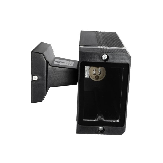 GLOBOSTAR® QUATRO 77896 Μοντέρνο Φωτιστικό Τοίχου - Απλίκα με Ντουί 1 x GU10 AC 220-240V Αδιάβροχο IP65 - Μαύρο Ματ - Μ11 x Π13 x Υ17.5cm GLOBOSTAR® QUATRO 77896 Μοντέρνο Φωτιστικό Τοίχου - Απλίκα με Ντουί 1 x GU10 AC 220-240V Αδιάβροχο IP65 - Μαύρο Ματ - Μ11 x Π13 x Υ17.5cm