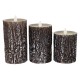 GLOBOSTAR® EVERFLAME 79562 Διακοσμητικό Κερί Παραφίνης με Εφέ Κινούμενης Φλόγας & IR Ασύρματο Χειριστήριο LED 0.5W 25lm 120° DC 3V με 2xAA Μπαταρίες IP20 Θερμό Λευκό 2700K Dimmable - Μ7.5 x Π7.5 x Υ15cm - Πακέτο 3 Τεμαχίων - 1 Χρόνο Εγγύηση