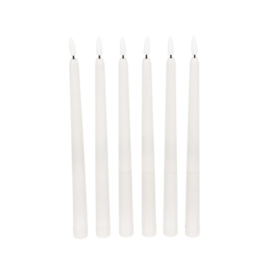 GloboStar® 79563 ΣΕΤ 6 Διακοσμητικών Realistic Κεριών Κηροπηγίου με LED Εφέ Κινούμενης Φλόγας - Μπαταρίας & Ασύρματο Χειριστήριο IR Θερμό Λευκό 2700K Dimmable GloboStar® 79563 ΣΕΤ 6 Διακοσμητικών Realistic Κεριών Κηροπηγίου με LED Εφέ Κινούμενης Φλόγας - Μπαταρίας & Ασύρματο Χειριστήριο IR Θερμό Λευκό 2700K Dimmable