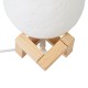 GLOBOSTAR® MOON 79606 Μοντέρνο Επιτραπέζιο Φωτιστικό Πορτατίφ LED 2W 120lm 360° Επαναφορτιζόμενο DC 5V με USB 2.0 IP20 Πολύχρωμο RGBW - Λευκό & Μπεζ - Μ12 x Π12 x Υ15cm - 2 Χρόνια Εγγύηση